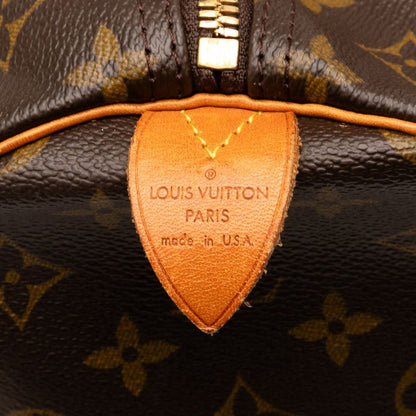 Louis Vuitton Monogram Keepall 60 Boston Bag Travel Bag M41422 Brown PVC