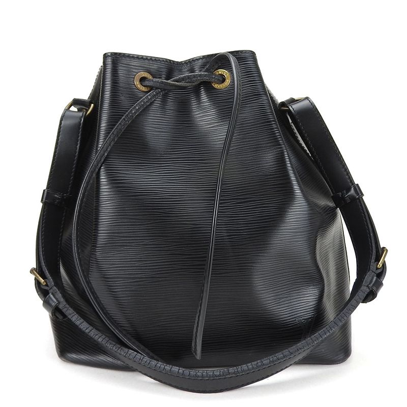 Louis Vuitton Shoulder Bag Petit Noe M59012 Epi Leather Noir Black Gold