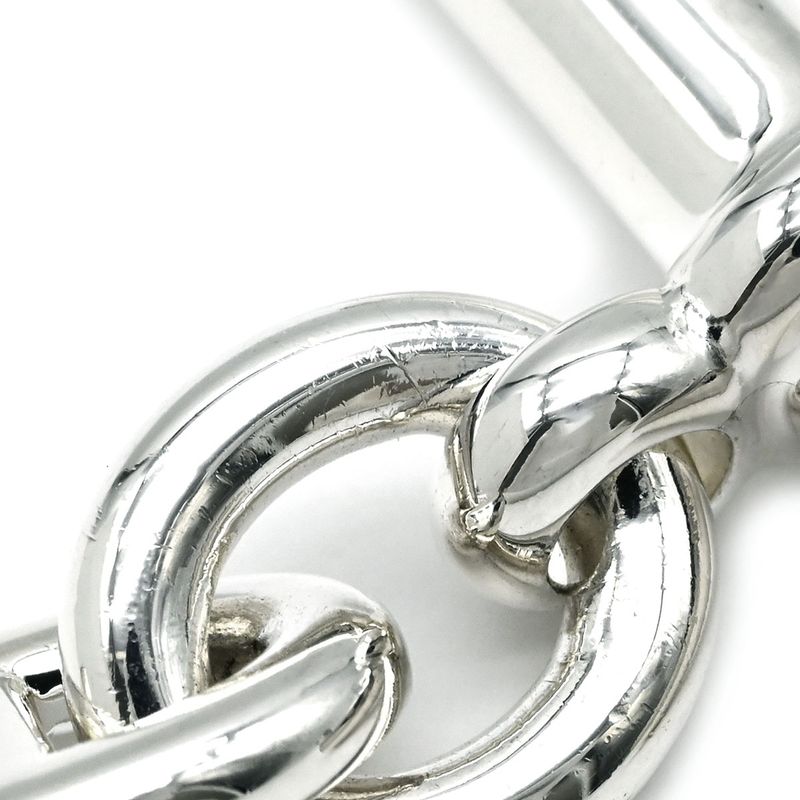 Hermes Bracelet Chaine D'ancre MM Silver 925 Silver 14 Frames Star Ring Silver