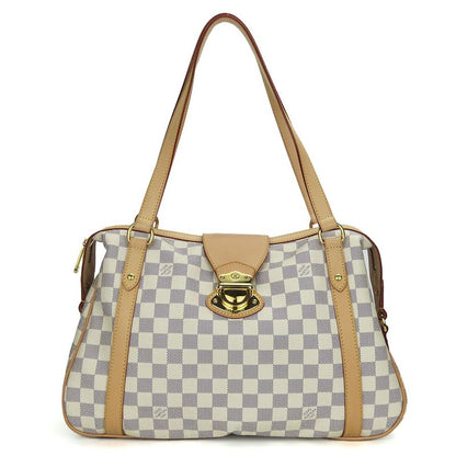Louis Vuitton Tote Bag Stresa PM N42220 Damier Azure Nubuck White Gold Hardware