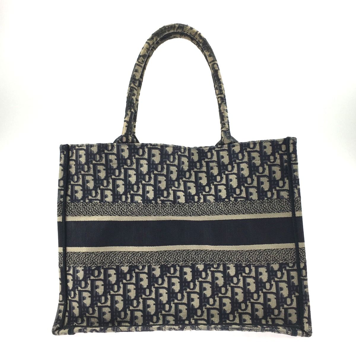 Christian Dior Oblique Book Tote Navy