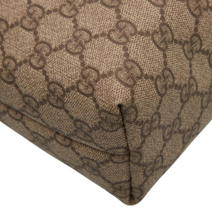 Gucci GG Supreme Handbag Tote Bag 211138 Beige Pink PVC Leather Ladies Gucci