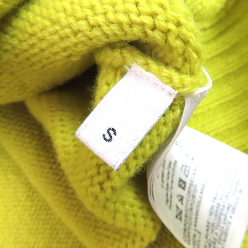 Bottega Veneta 2020 638771 100% Wool Crew Neck Long Sleeve Knit Yellow-green