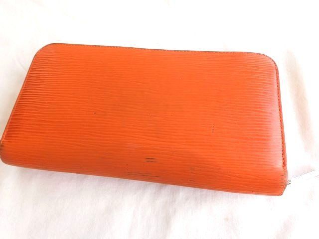 Louis Vuitton M60310 Mi4114 - Zippy Wallet Epi Orange Round Zipper Long Wallet