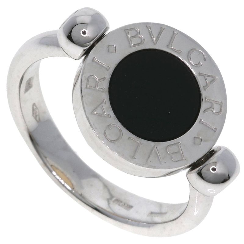 Bvlgari Flip Onyx Ring / Ring 18K White Gold 18K Yellow Gold Ladies