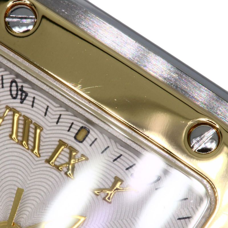 Cartier W20045c4 Santos Garbet SM 20th Anniversary Watch SS Ssx18k Yellow Gold