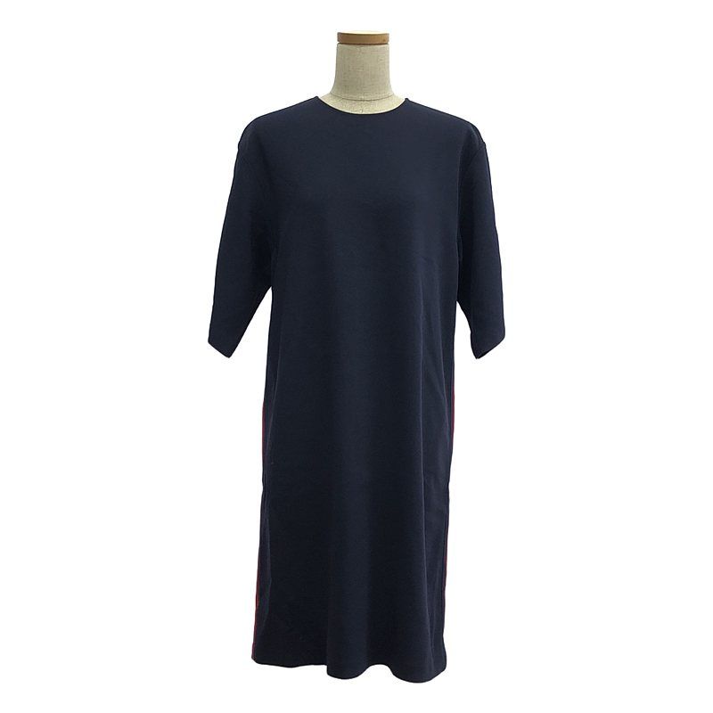 Gucci | 2018aw | Alessandro Michele Period Sherry Line Rayon Dress | 42 | Navy