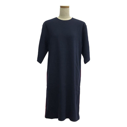 Gucci | 2018aw | Alessandro Michele Period Sherry Line Rayon Dress | 42 | Navy