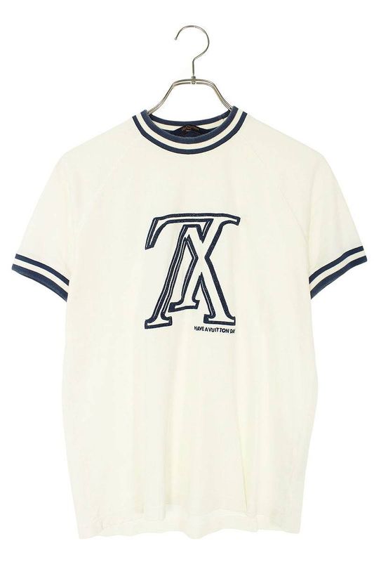 Louis Vuitton 18AW Rm182m CMS Hfy04w Upside Down Logo Embroidered T-shirt Men's
