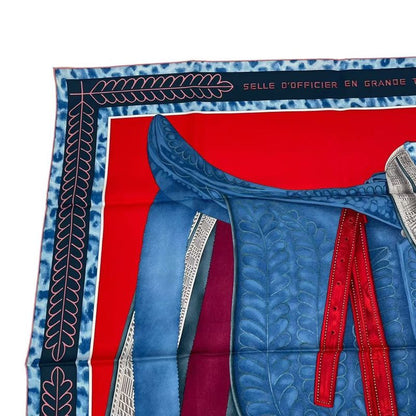 Hermes Carre 90 Selle D'apparat Marocaine Moroccan Ceremonial Saddle Scarf Silk