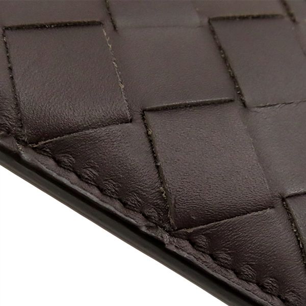 Bottega Veneta Bifold Wallet Intrecciato Calf Brown and Orange Brown 619390vcpq7