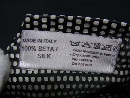 Bottega Veneta 100% Silk Dotted Polka Dot Business Tie Men's Black Db2931