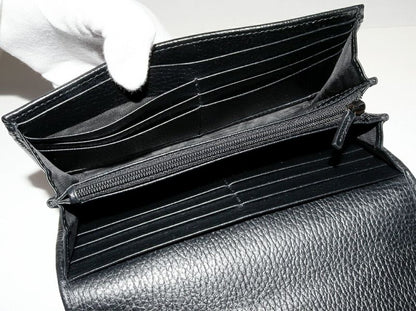 Gucci Long Zipper Wallet With Coin Purse GG Marmont Continental Wallet In Calf