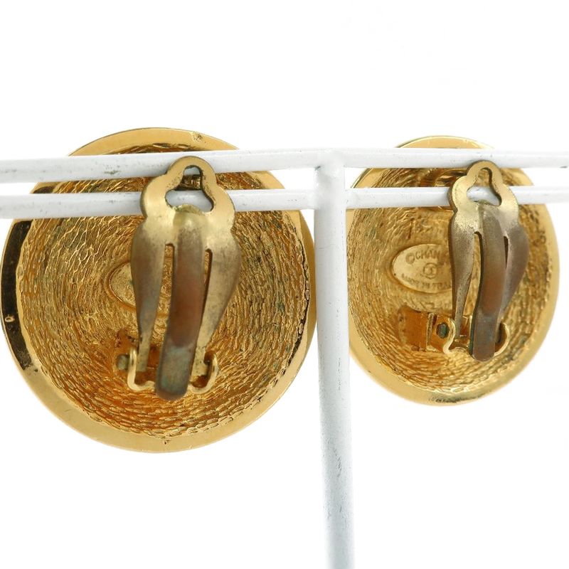 Chanel Matelasse Gold Plated Ladies 31.5g Earrings