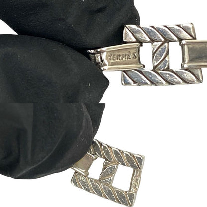 Hermes Grand Sport Vintage Silver 800 Necklace Choker Pendant Accessory