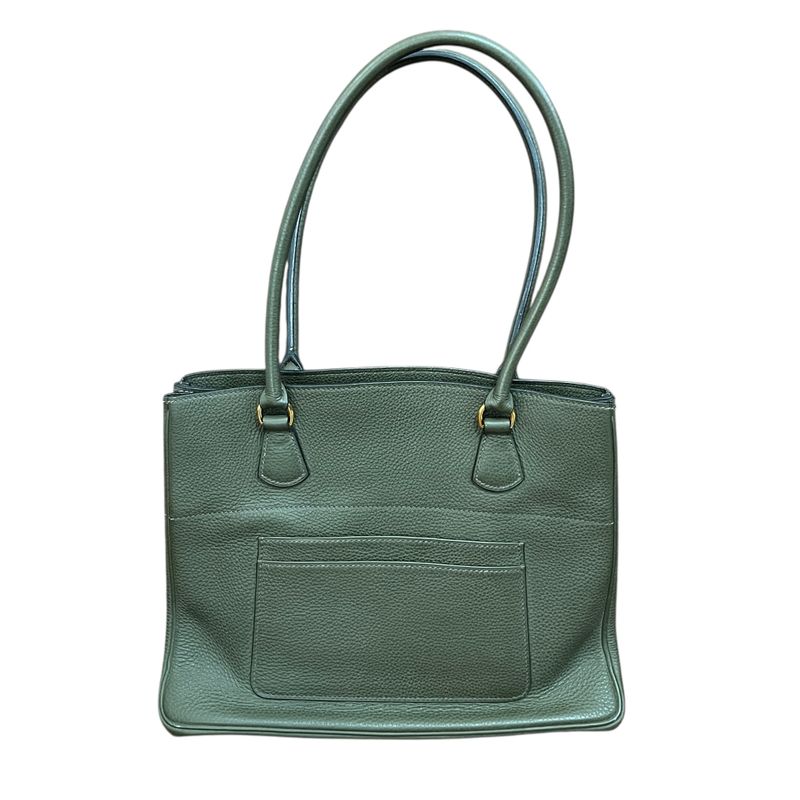 Hermes Handbag Green Taurillon Cles Mance Leather Green