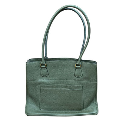 Hermes Handbag Green Taurillon Cles Mance Leather Green