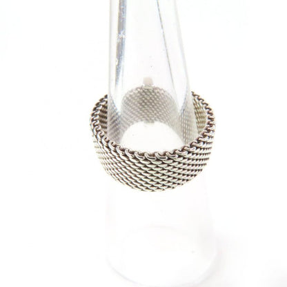 Tiffany & Co Somerset 4P 925 Diamond Ring Silver 8 With Box And Storage Bag