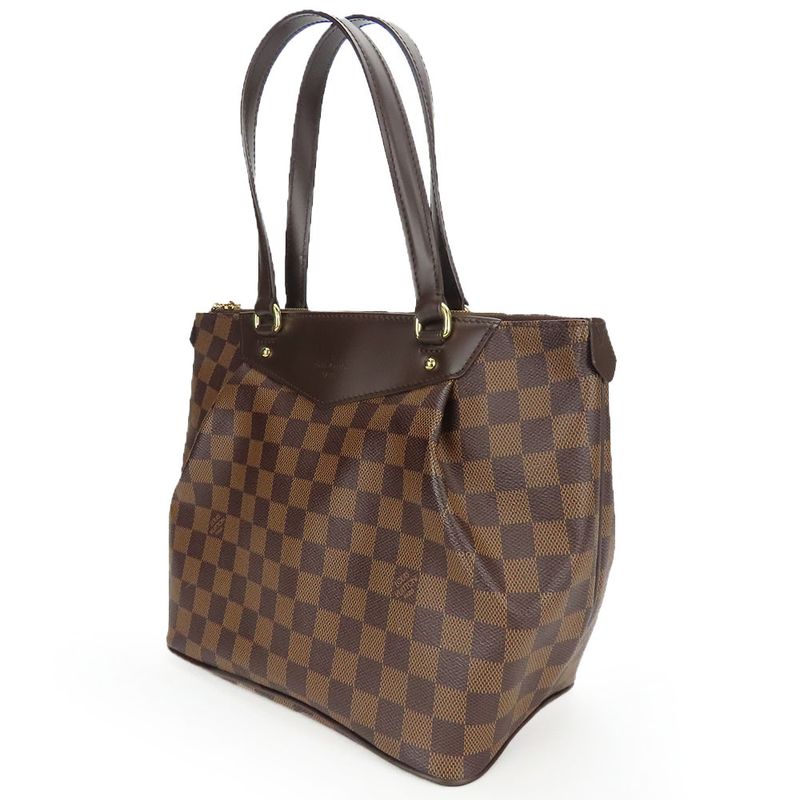 Louis Vuitton Tote Bag Westonminster PM N41102 Damier Leather Brown Daily Use