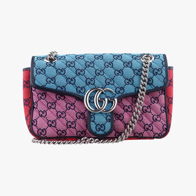 Guccigg Marmont Red X Blue X Pink Fabric 443497 G034759121