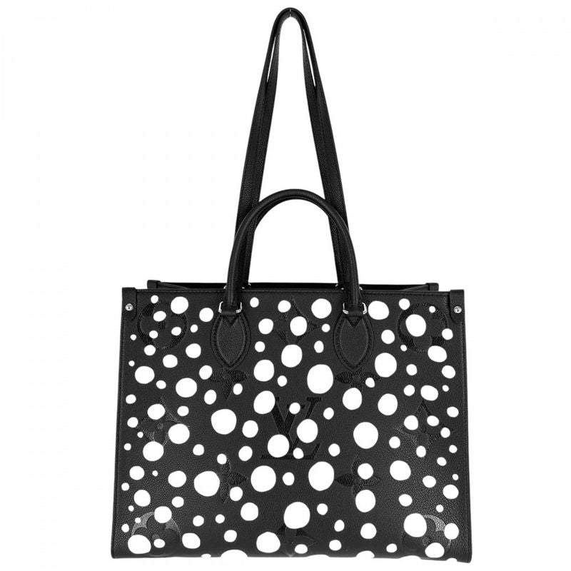 Louis Vuitton Tote Bag Women LV X YK On The Go MM Yayoi Kusama Shoulder On The