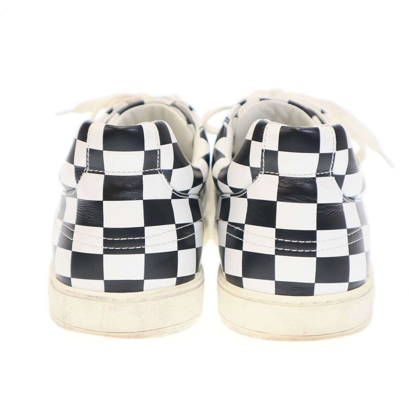 Christian Dior D-Bee Checker Sneakers Ls0218 Black and White 41