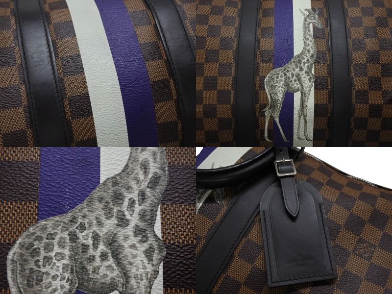 Louis Vuitton Boston Bag Keepall Bandouliere 45 Chapman Brazza Damier Canvas — view 7