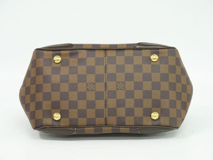 Authentic Louis Vuitton LV Verona PM Damier Ebène Tote Handbag Brown N41117