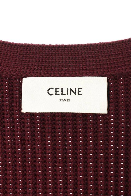 Celine 23AW 2ad7o192w College Logo Cardigan Men's L