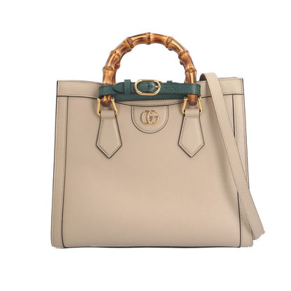 Gucci Diana Small Bamboo Shoulder Bag Leather 660195 Beige Ladies Gucci