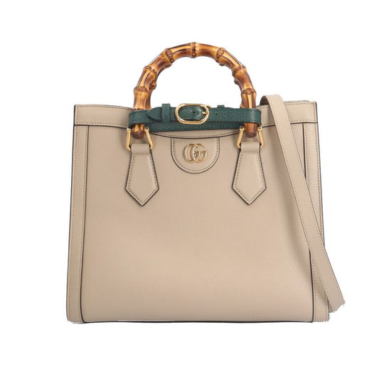 Gucci Diana Small Bamboo Shoulder Bag Leather 660195 Beige Ladies Gucci