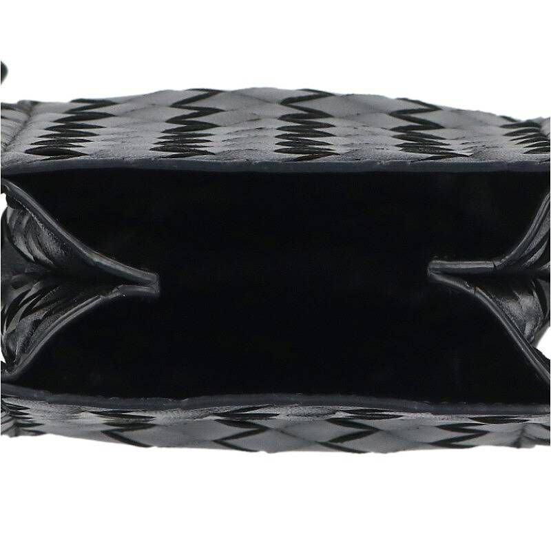 Bottega Veneta Minizanotto Intrecciato Leather Shoulder Bag Men's