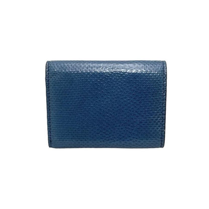 Fendi Trifold Compact Wallet 8m0395-A86r-199-1835 Blue Gold Hardware Fendi