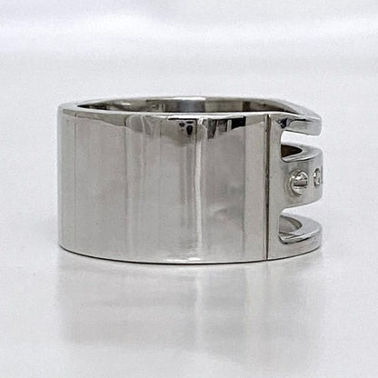 Gucci Logo Ring Ec21087 Silver Ring Size 19