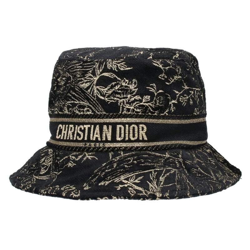 Christian Dior 31jar923x134 Logo Embroidered Jacquard Bucket Hat Women's 59