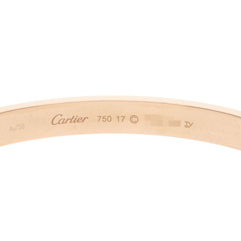 Cartier LOVE Bracelet Love Bracelet 18K Pink Gold Love Bracelet Men's 17