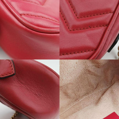 Guccigg Marmont Red Leather 448065 G024948216