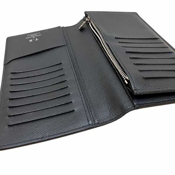 Louis Vuitton Taiga Portefeuille Brazza M30501 Long Wallet Two Folds Unisex