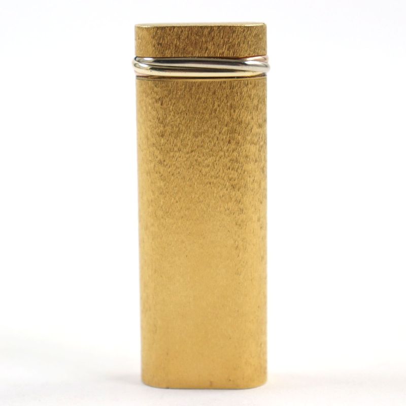 Cartier Trinity Oval Roller Lighter Gold Swiss Made Confirmed Ignition Men's