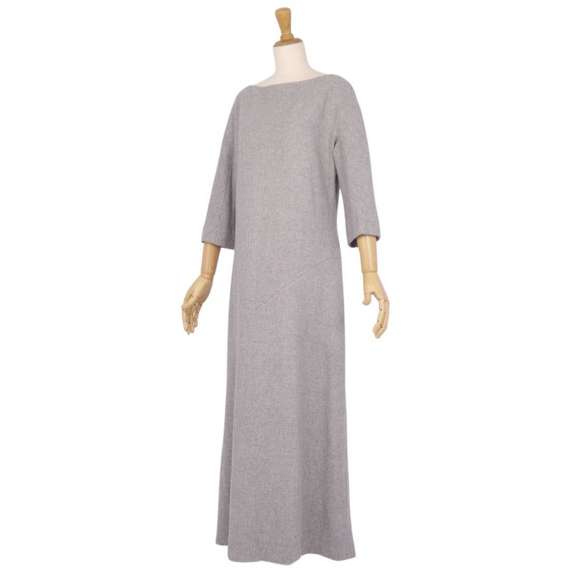 Vintage Celine Dress Three-quarter Length Wool Twee