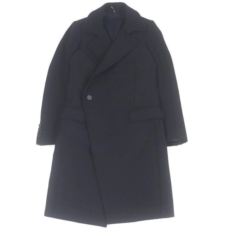 DIOR Homme DIOR Homme 9h313180035 Wool Wrapped Coat Chester Coat Black 44 Made