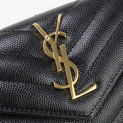 Saint Laurent Envelope Wallet Monogram Small Sl93242 Bifold Wallet Leather