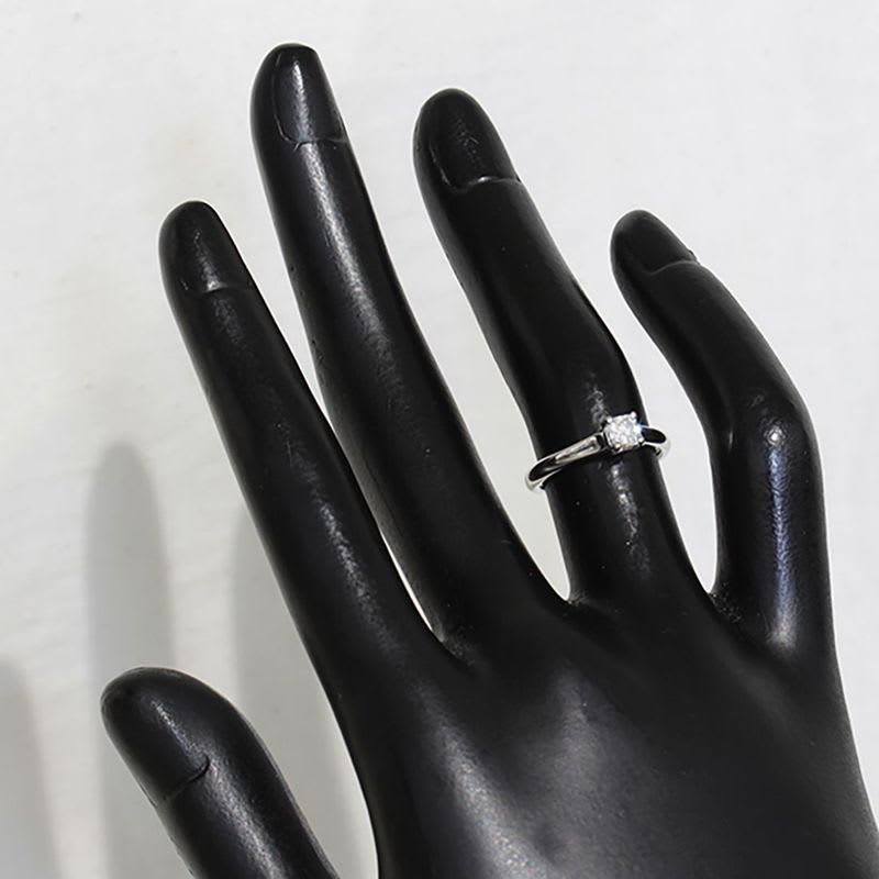 Tiffany & Co Lucida Diamond 0.26 CT Ring Pt950 Appraisal Box No 6 E0959
