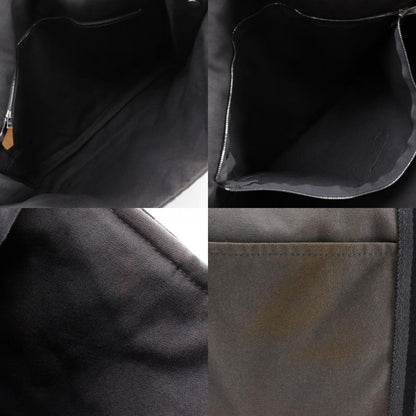 Hermes Fourre Tout Bassas MM Cotton Canvas Gray Unisex Shoulder Bag