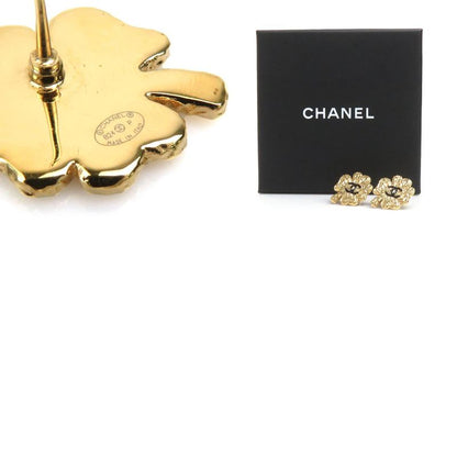 Chanel Earrings Clover Coco Mark