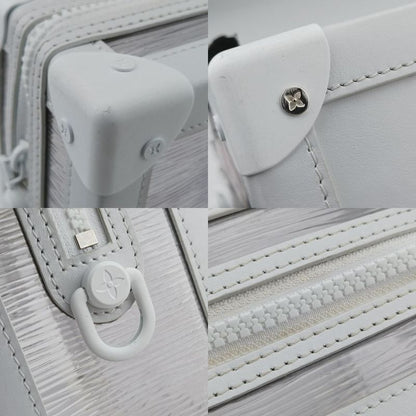 Louis Vuitton Soft Trunk Transparent X White Epi Plat Jouge M55602 Du3199