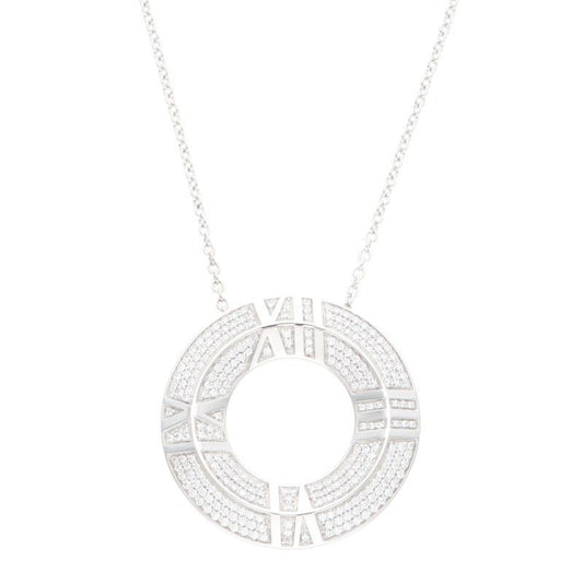 Tiffany & Co Atlas X Closed Circle Pendant Necklace Men's