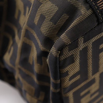 Fendi Zucca Nylon Canvas Brown Women's Handbag