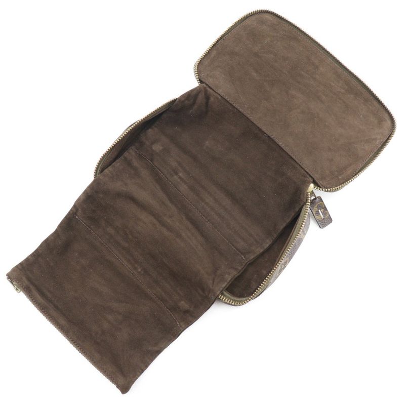 Louis Vuitton Poche Monte Carlo Jewelry Case M47350 Monogram Canvas Unisex Pouch