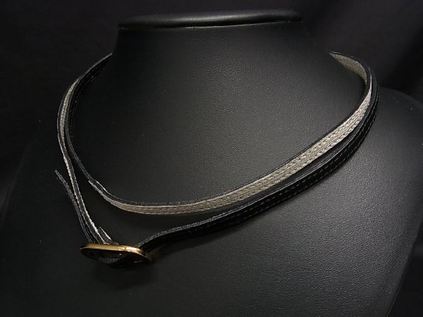 Bicolor Fendi Leather Bicolor Choker Bracelet Accessory Women's Off-white And